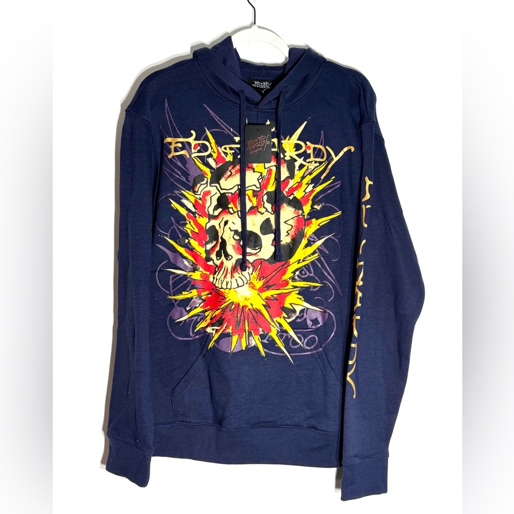 Ed Hardy Skull Explosion Hoodie